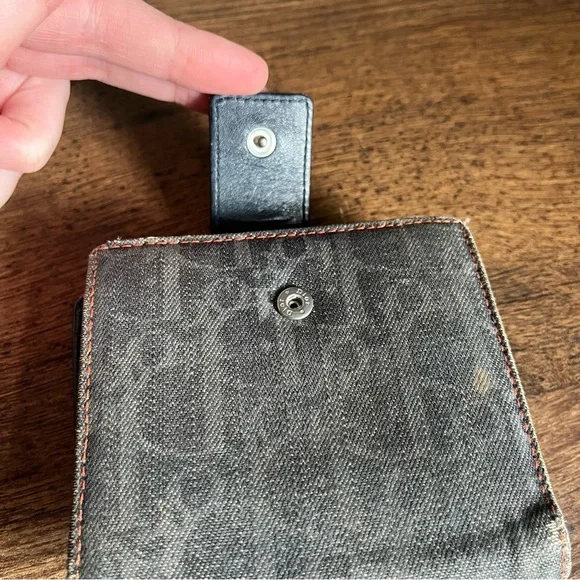 Christian Dior Monogram Compact Saddle Wallet